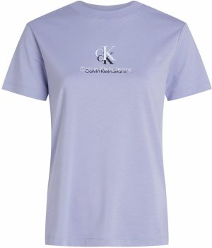 Calvin Klein Jeans Tričko 'SHADOW'  levanduľová / pastelovo fialová / čierna