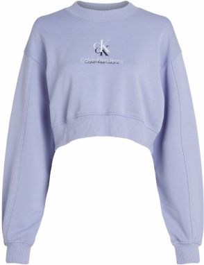 Calvin Klein Jeans Mikina 'SHADOW'  námornícka modrá / svetlofialová / biela
