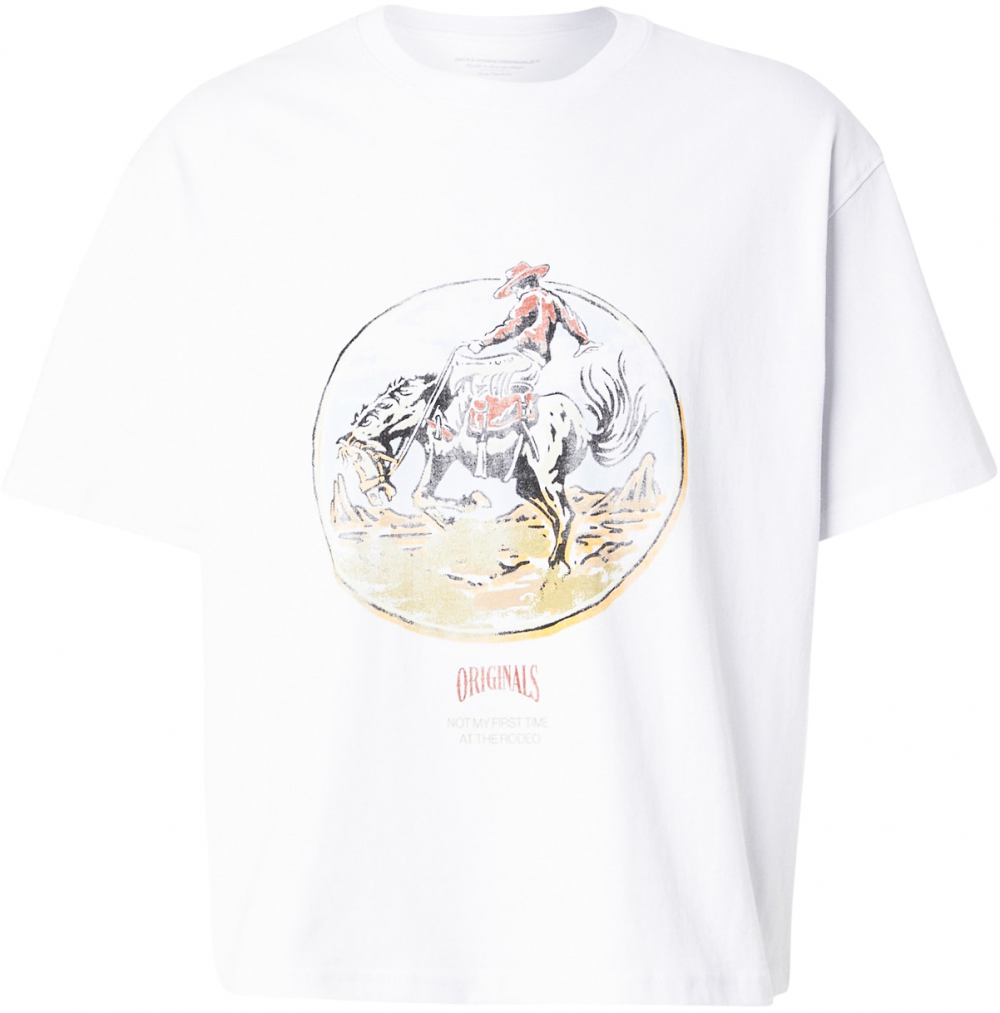 JACK & JONES Tričko  žltá / červená / čierna / biela