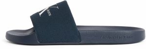 Calvin Klein Jeans Šľapky  námornícka modrá / biela