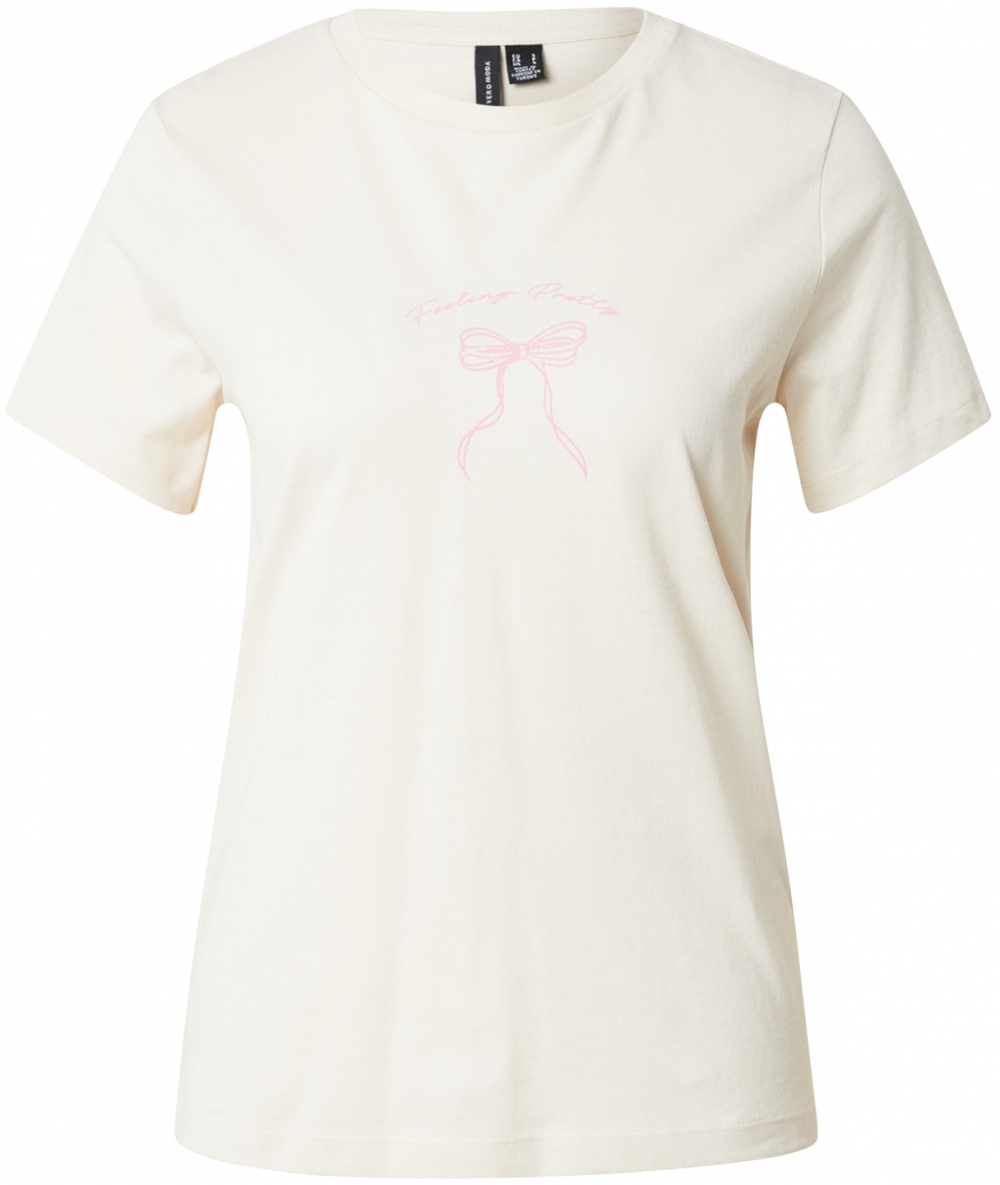 VERO MODA Tričko  nebielená / pitaya