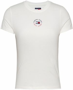 Tommy Jeans Tričko 'ESSENTIAL'  námornícka modrá / červená / biela