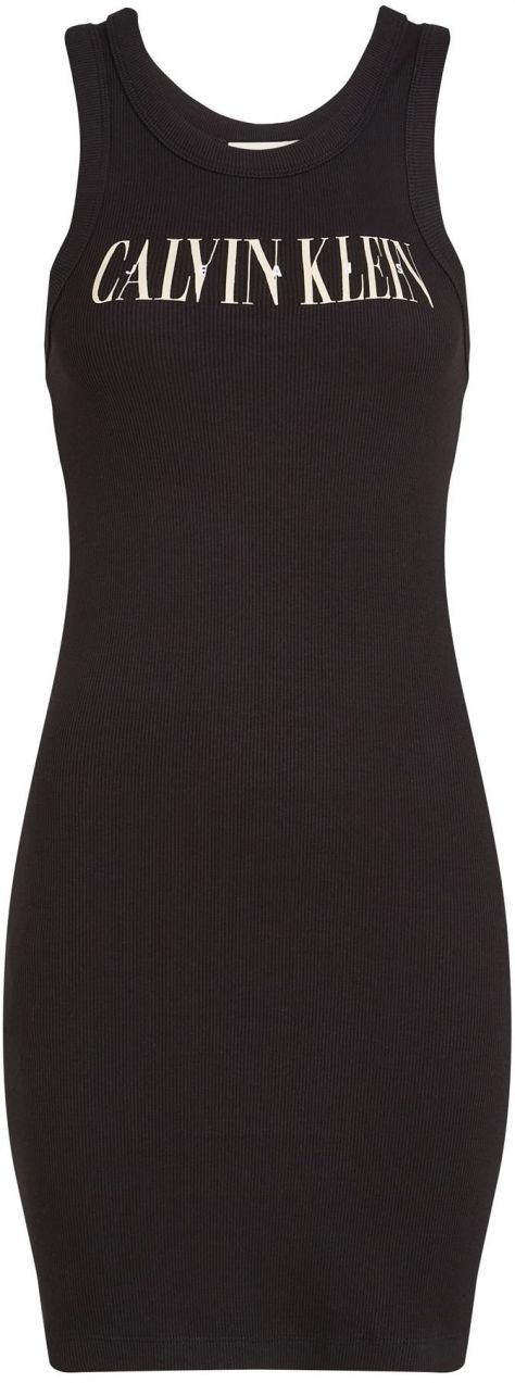 Calvin Klein Jeans Šaty  nebielená / čierna