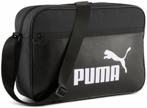 PUMA Taška cez rameno 'Campus'  čierna / biela