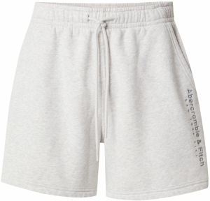Abercrombie & Fitch Nohavice  tmavosivá / sivá melírovaná
