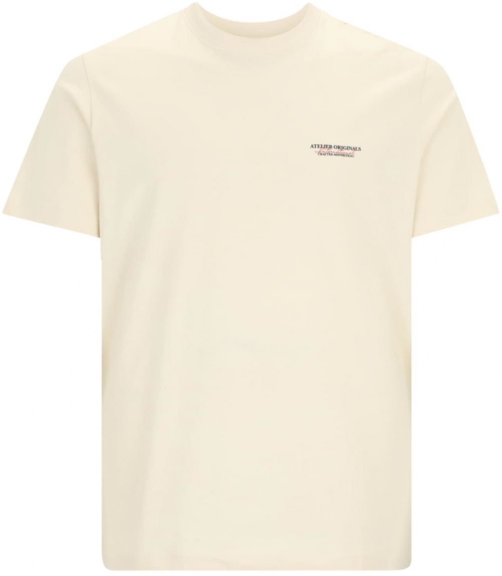 Jack & Jones Plus Tričko 'JORIslington'  námornícka modrá / červená / biela ako vlna