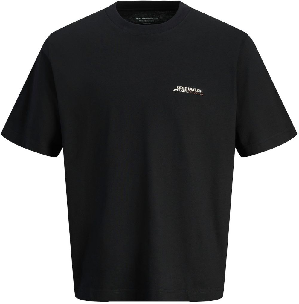 Jack & Jones Plus Tričko 'JORIslington'  hrdzavohnedá / čierna / biela