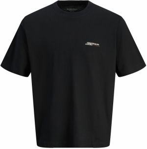 Jack & Jones Plus Tričko 'JORIslington'  hrdzavohnedá / čierna / biela