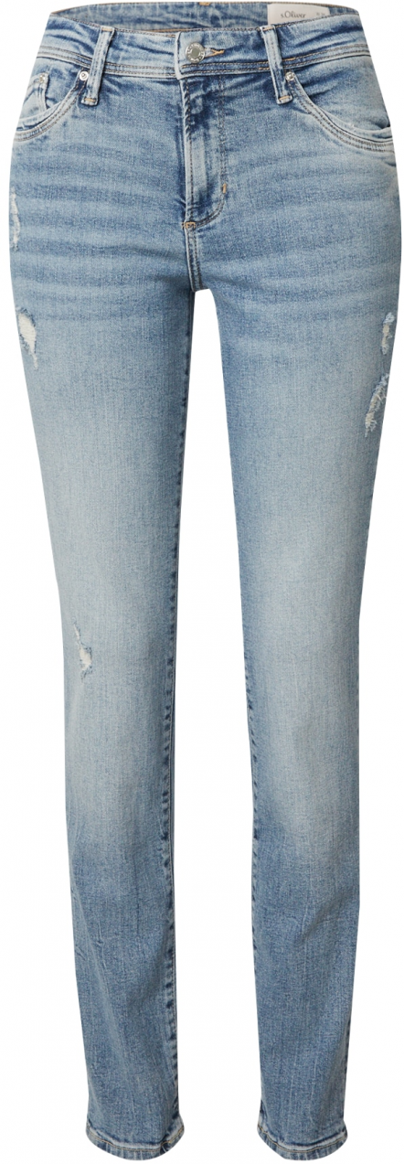 s.Oliver Džínsy  modrá denim