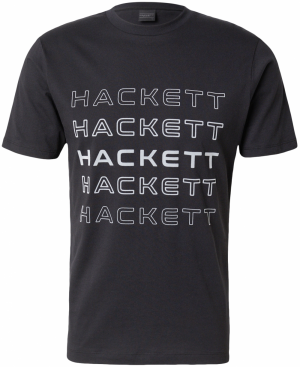 Hackett London Tričko  svetlosivá / čierna