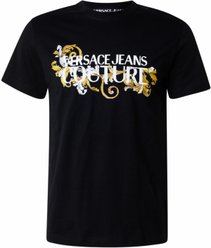 Versace Jeans Couture Tričko  zlatá žltá / čierna / biela