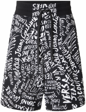 Versace Jeans Couture Nohavice  čierna / biela