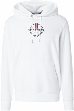 TOMMY HILFIGER Mikina  námornícka modrá / jasne červená / biela