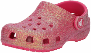 Crocs Otvorená obuv 'Classic Iridescent'  ružová / biela