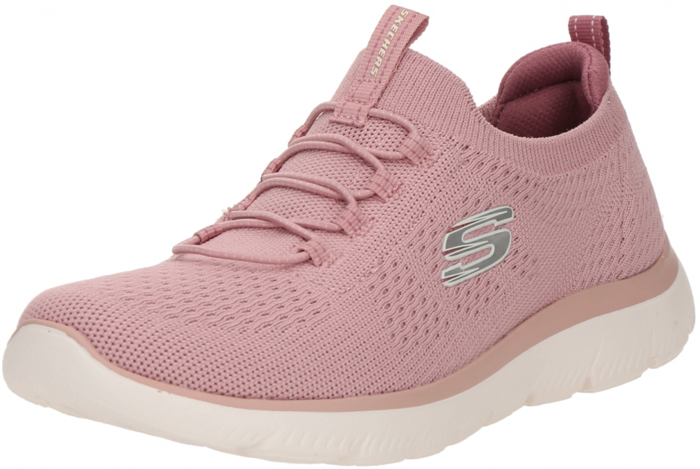 SKECHERS Slip-on obuv 'SUMMITS'  sivá / staroružová / šedobiela