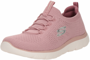 SKECHERS Slip-on obuv 'SUMMITS'  sivá / staroružová / šedobiela