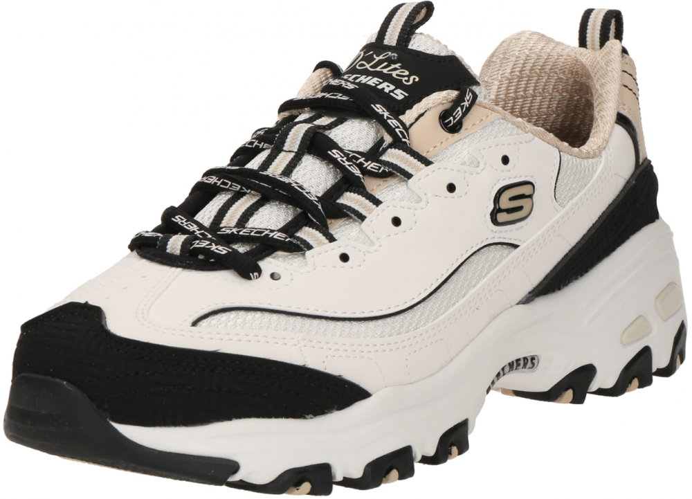 SKECHERS Nízke tenisky 'D Lites-Retro Rewind'  béžová / čierna