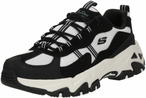 SKECHERS Nízke tenisky 'D LITES HIKER'  čierna / biela
