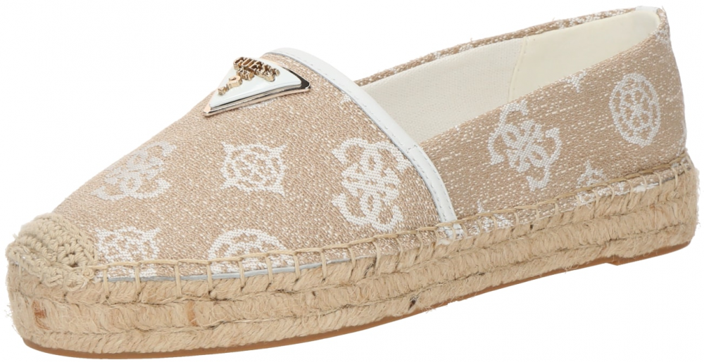 GUESS Espadrilky 'JOLANDON'  biela / biela ako vlna