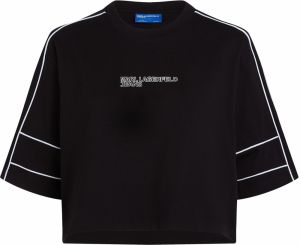 KARL LAGERFELD JEANS Tričko  čierna / biela