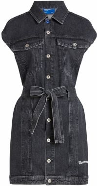 KARL LAGERFELD JEANS Košeľové šaty  čierna