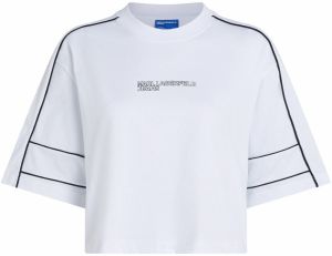 KARL LAGERFELD JEANS Tričko  čierna / biela