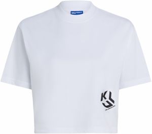 KARL LAGERFELD JEANS Tričko  čierna / biela