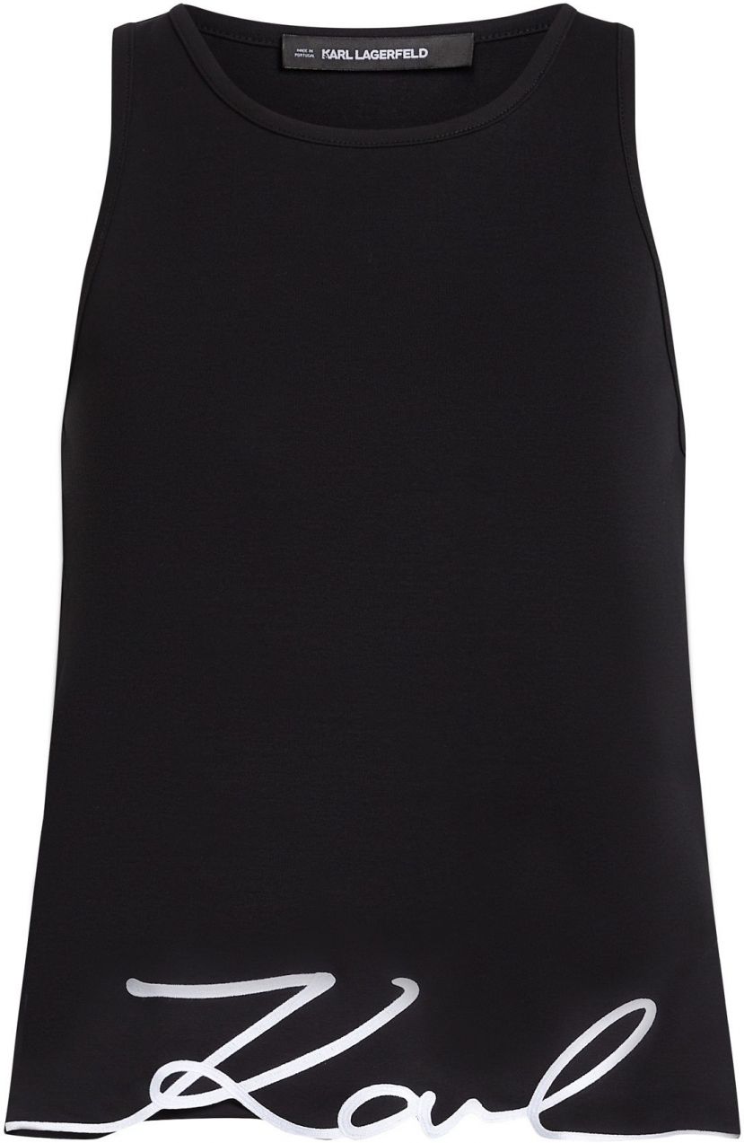 Karl Lagerfeld Top  čierna / biela