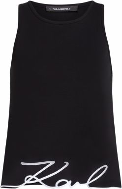 Karl Lagerfeld Top  čierna / biela