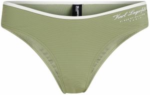 Karl Lagerfeld Bikinové nohavičky  jablková / biela