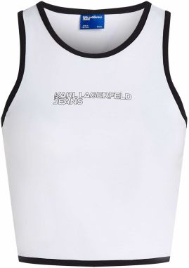KARL LAGERFELD JEANS Top  čierna / biela