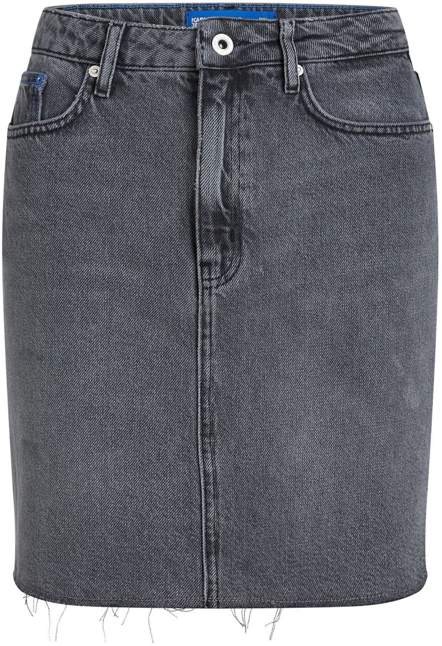 KARL LAGERFELD JEANS Sukňa  azúrová / sivý denim / čierna
