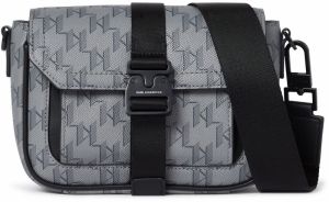 Karl Lagerfeld Taška cez rameno  sivá / čadičová / tmavosivá / čierna