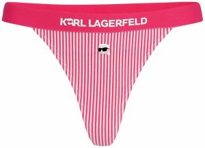 Karl Lagerfeld Bikinové nohavičky 'Ikon'  malinová / biela