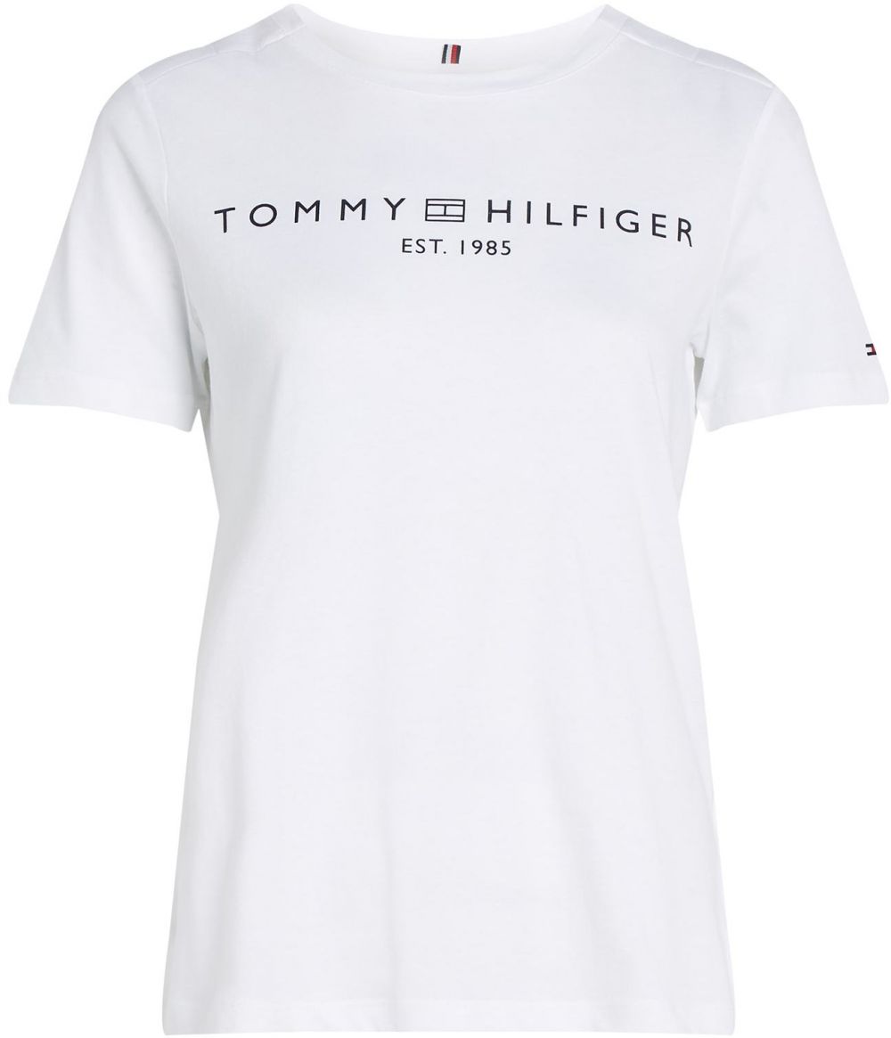 TOMMY HILFIGER Tričko  čierna / biela