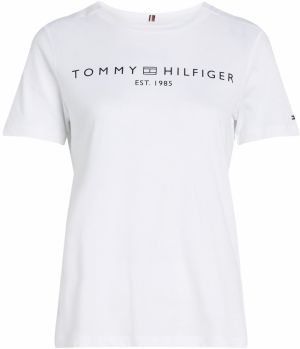 TOMMY HILFIGER Tričko  čierna / biela