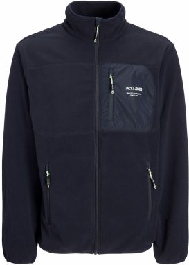JACK & JONES Flisová bunda 'JJTheo'  tmavomodrá