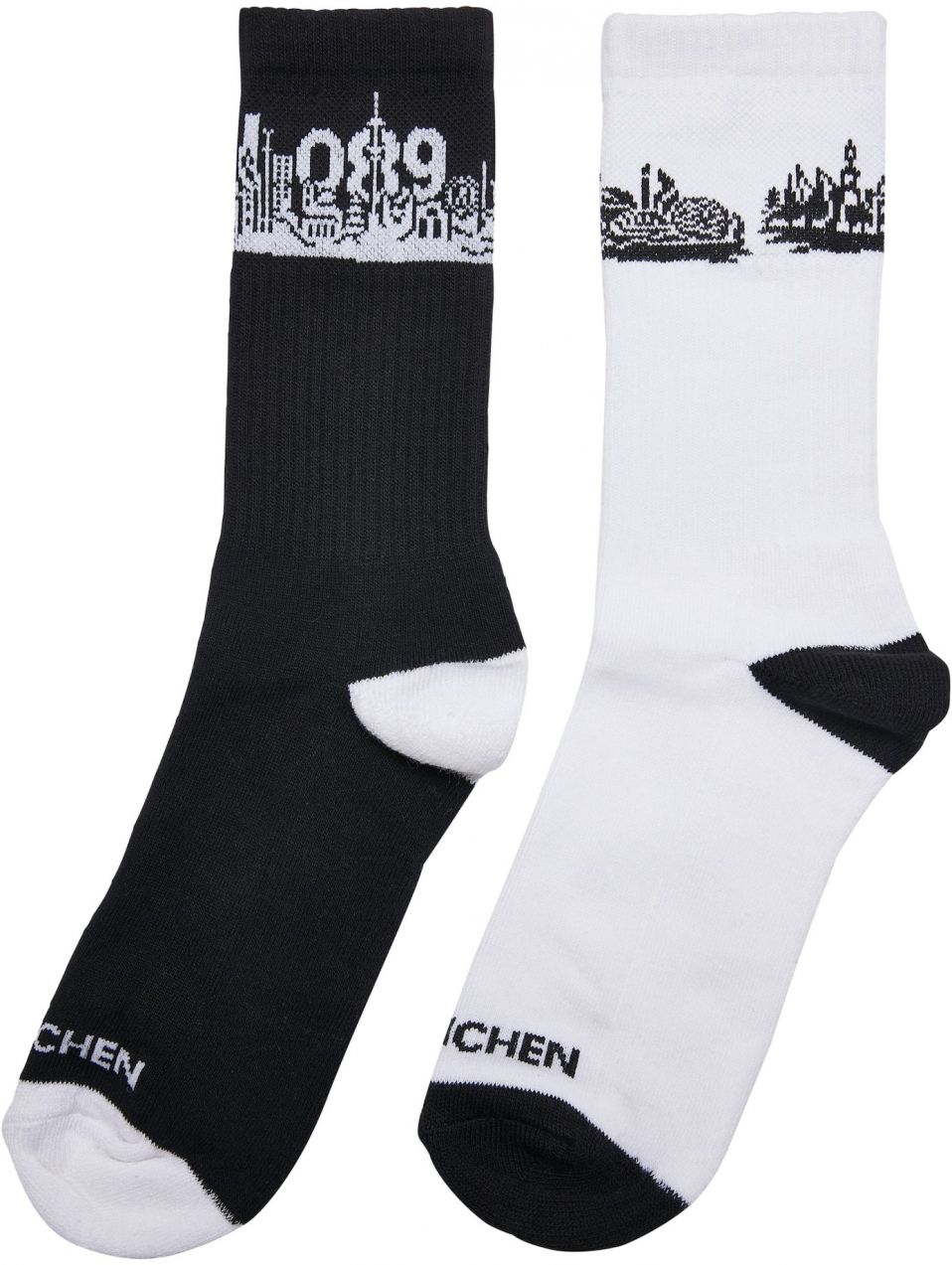Mister Tee Ponožky 'Major City'  čierna / biela