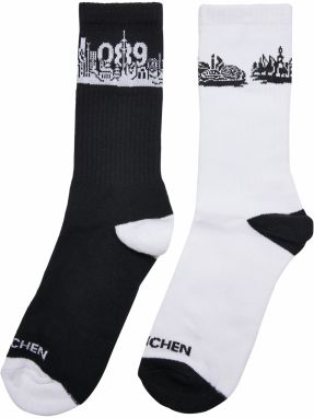 Mister Tee Ponožky 'Major City'  čierna / biela