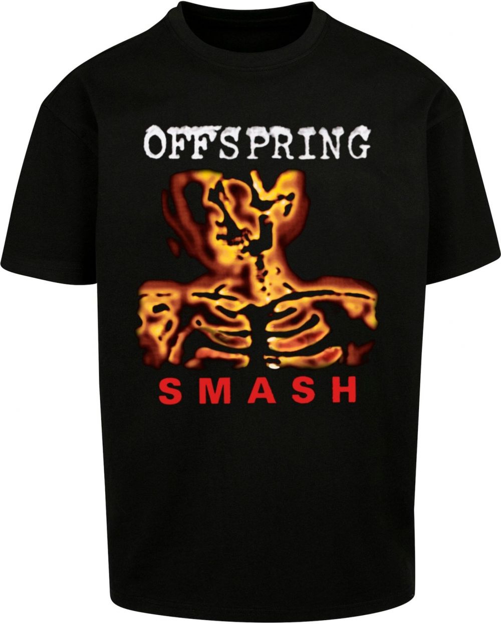 Merchcode Tričko 'Offspring Smash'  oranžová / červená / čierna / biela