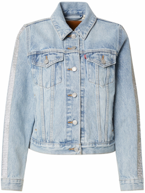 LEVI'S ® Prechodná bunda 'Original Trucker'  svetlomodrá / strieborná