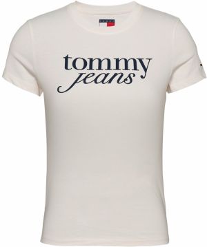 Tommy Jeans Tričko 'Essential'  krémová