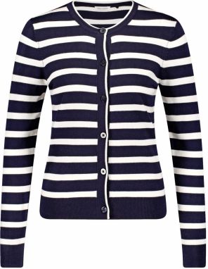 GERRY WEBER Kardigán  tmavomodrá / biela