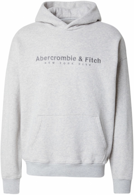 Abercrombie & Fitch Mikina  sivá / svetlosivá