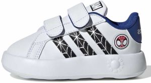 ADIDAS SPORTSWEAR Tenisky 'Grand Court Spider-Man'  tmavomodrá / tmavočervená / čierna / biela