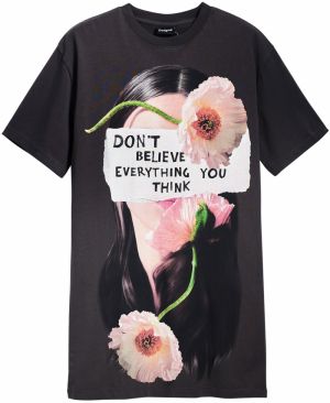 Desigual Šaty  zmiešané farby / čierna