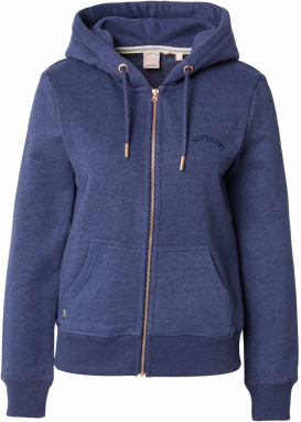Superdry Tepláková bunda 'Essential'  námornícka modrá