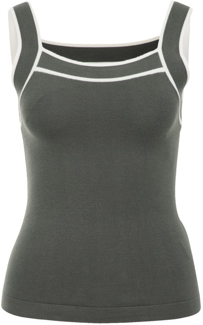 WE Fashion Top  zelená / biela