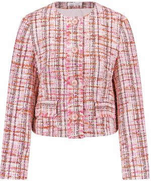 GERRY WEBER Prechodná bunda  karamelová / fuksia / rosé / čierna