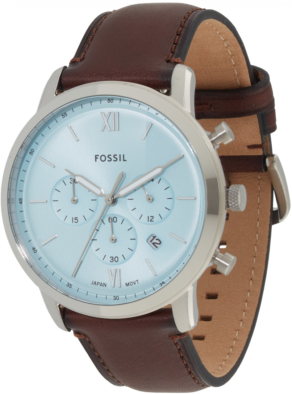 FOSSIL Analógové hodinky 'NEUTRA'  hnedá / strieborná